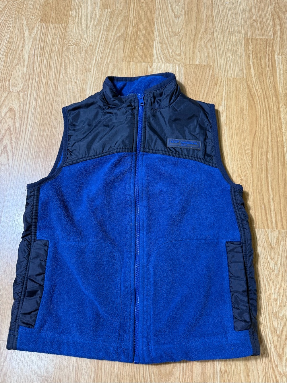 GAP Royal Blue and Black Fleece Vest for Kids